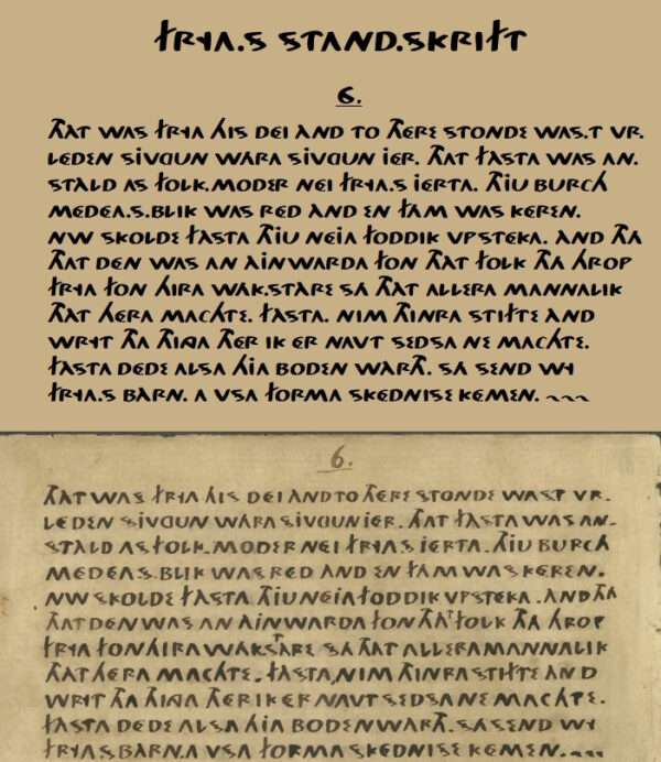 Frya's Standskrift (font) - Image 2